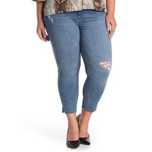 Rebel Wilson X Angels The Pin Up Denim Mid Rise Skinny Cropped( Capri ) Size 12W
